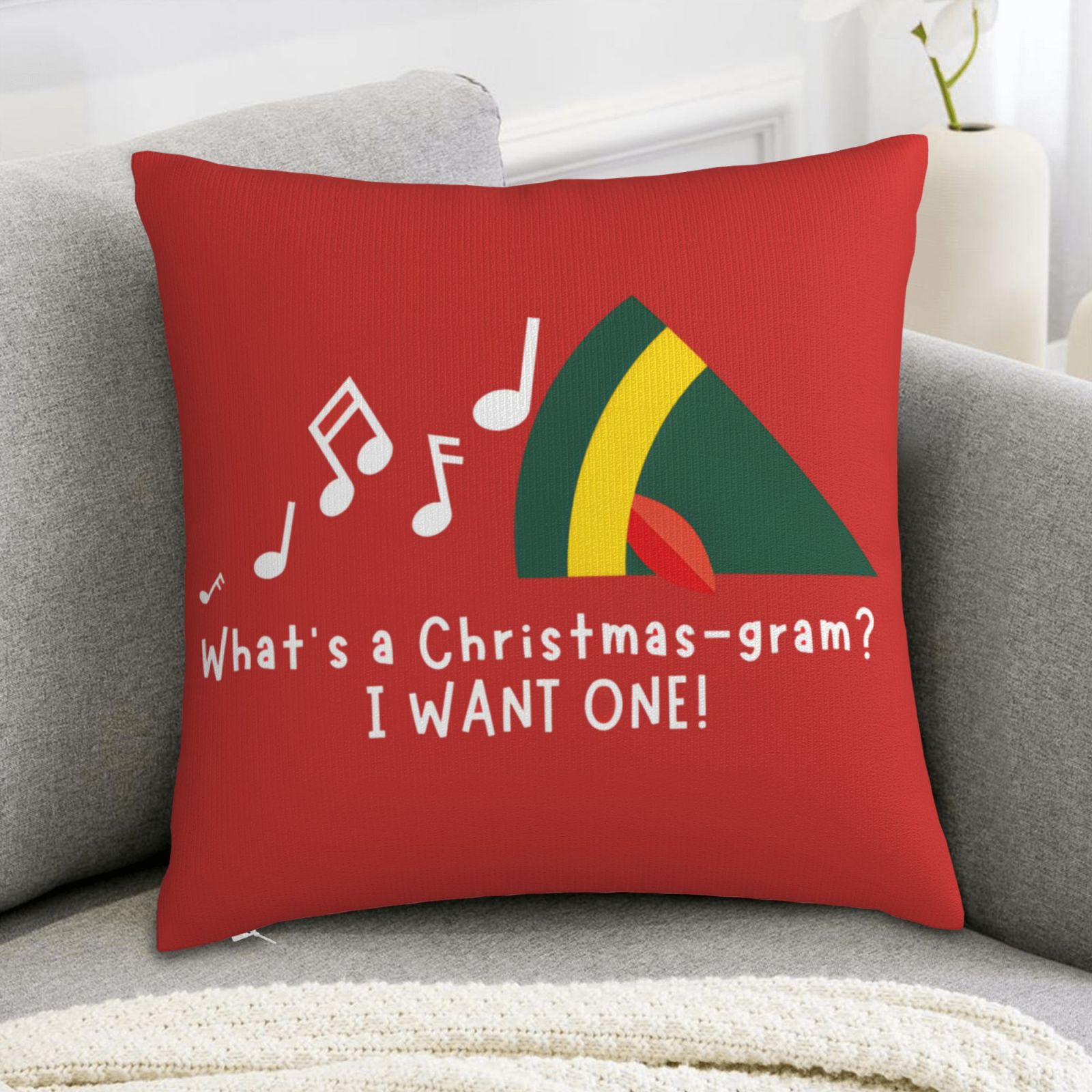 Pillow Insert 18X18 - 1 adet Noel Yastık Kılıfı -